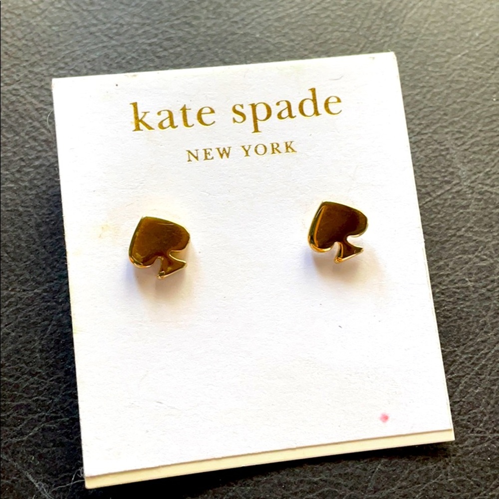 Kate Spade New York Signature Spade mini stud gold